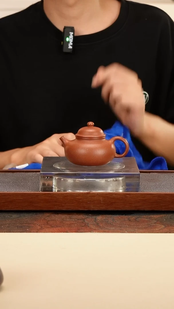 茶壶紫砂容天壶红降坡130cc内推孔