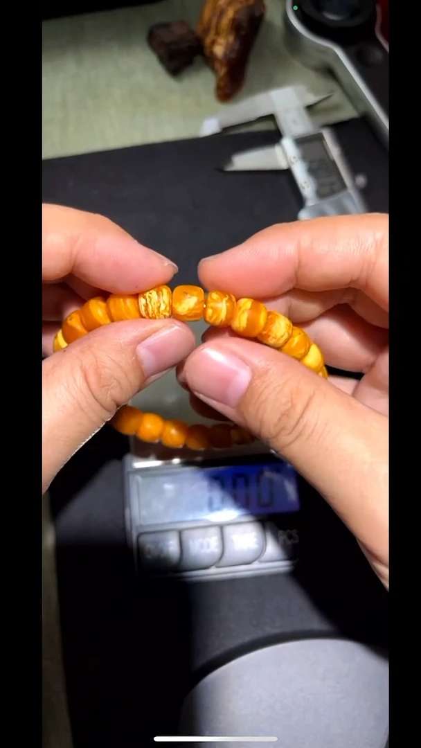 未镶嵌琥珀手链pz603-10蜜蜡