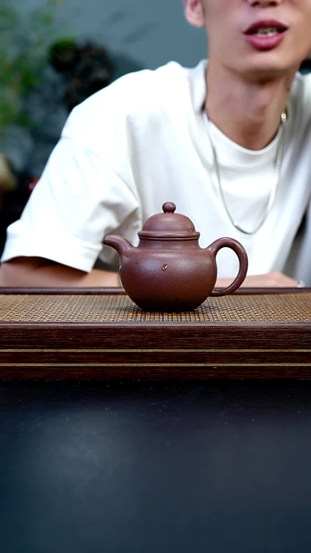 茶壶紫砂桃花泥掇球