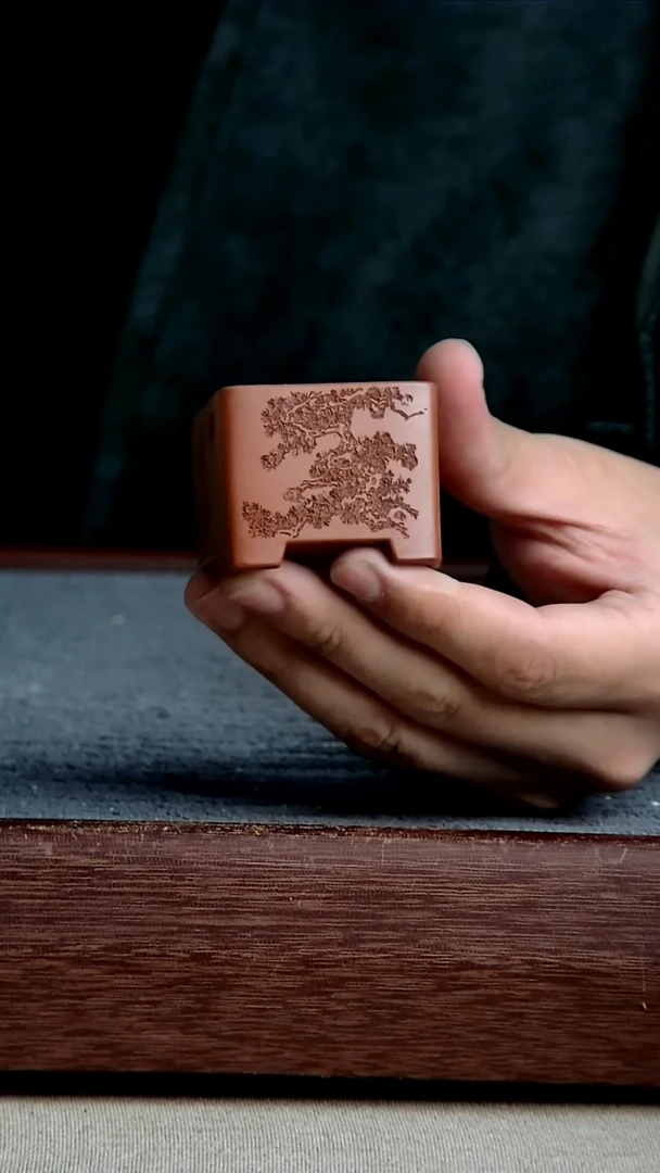 紫砂花盆3.8*3内径紫砂花盆