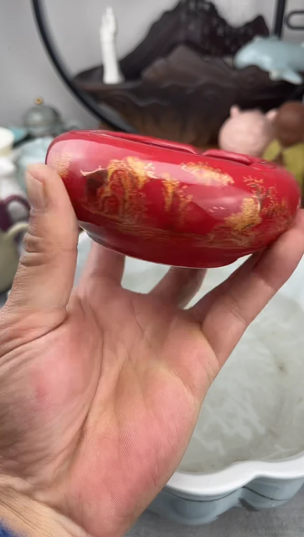 【闪购商品】到手3个中国红烟灰缸