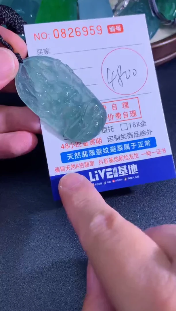 颈饰未镶嵌翡翠天然A货翡翠