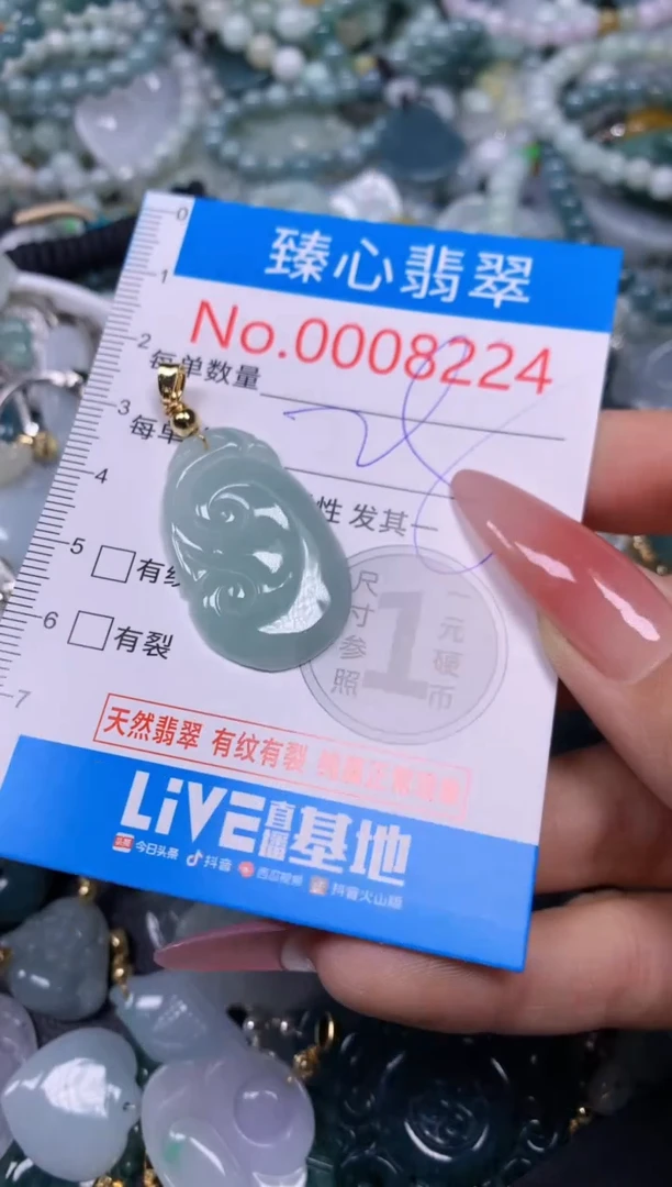 【闪购商品】翡翠颈饰未镶嵌含绳0008224