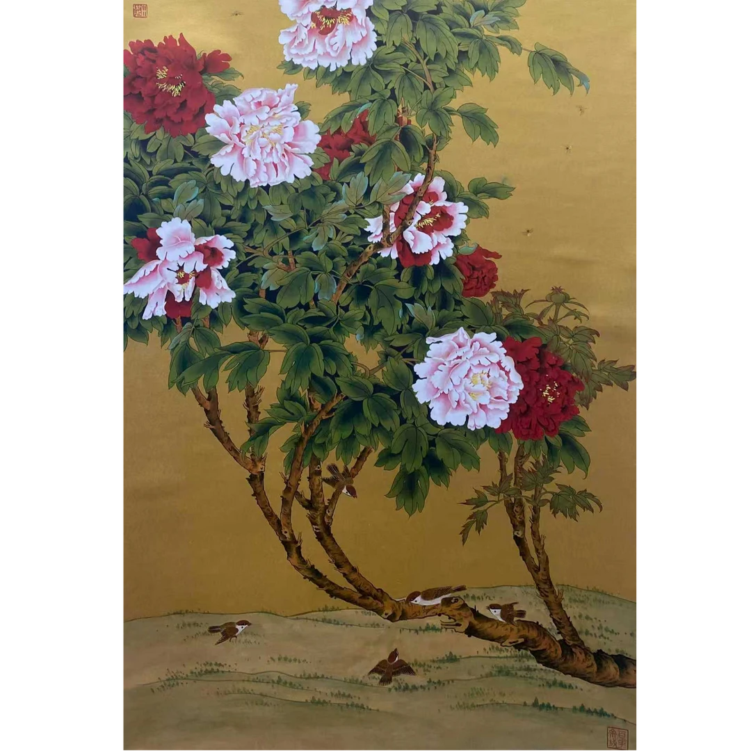 DY5714田先生 花鸟 纸本133*67 2225