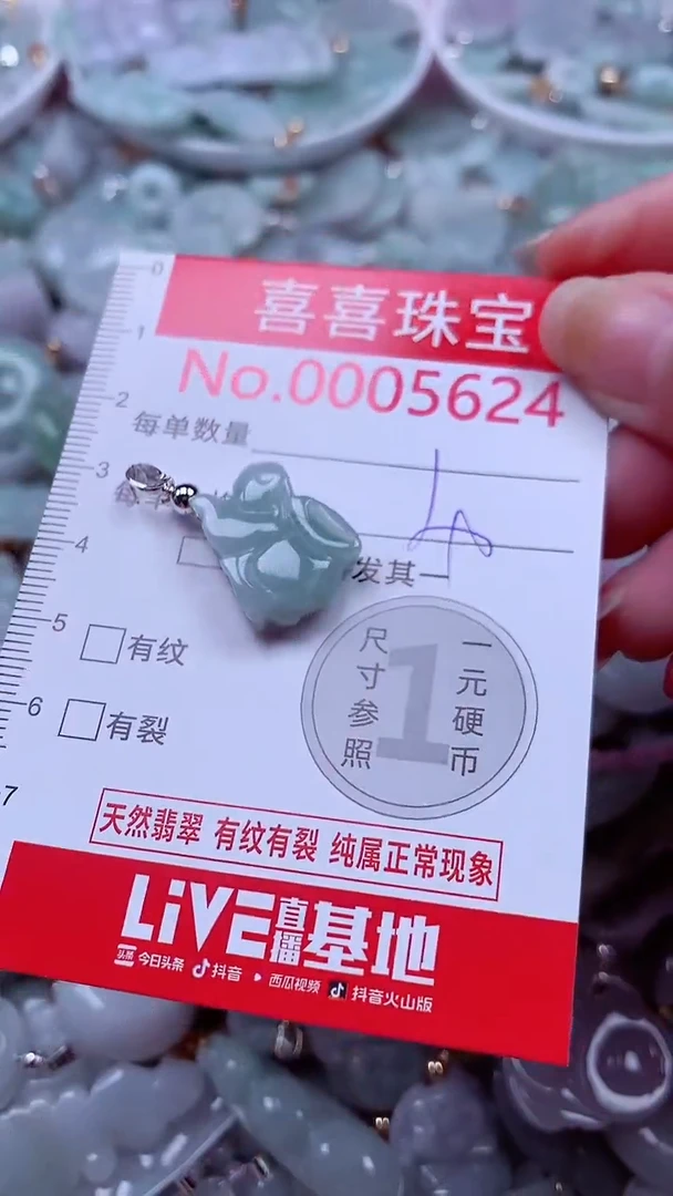 吊坠(不含链)未镶嵌翡翠5624