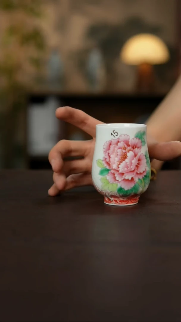 杯景德镇陶瓷杯碗柴烧多人