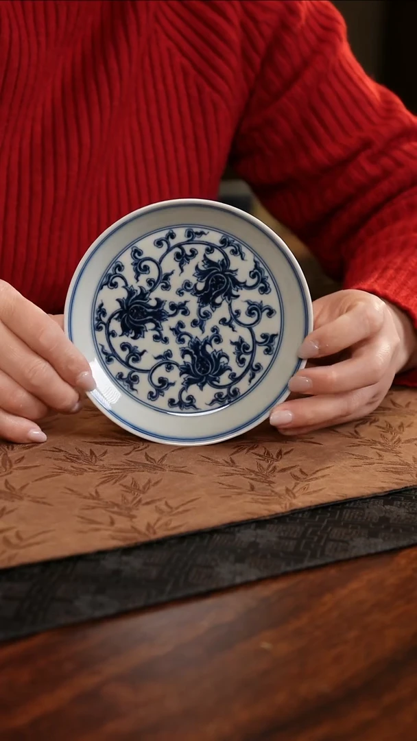 【闪购商品】杯子莹焰堂缠枝凤尾花壶承