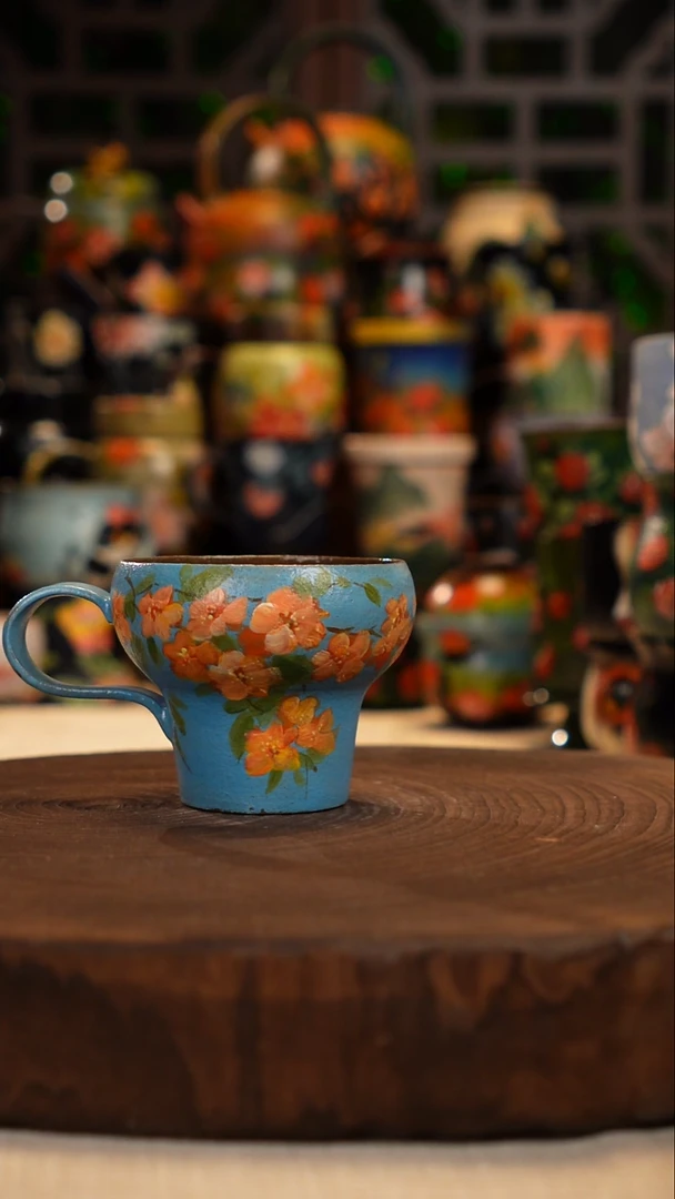 油画   手绘釉下彩