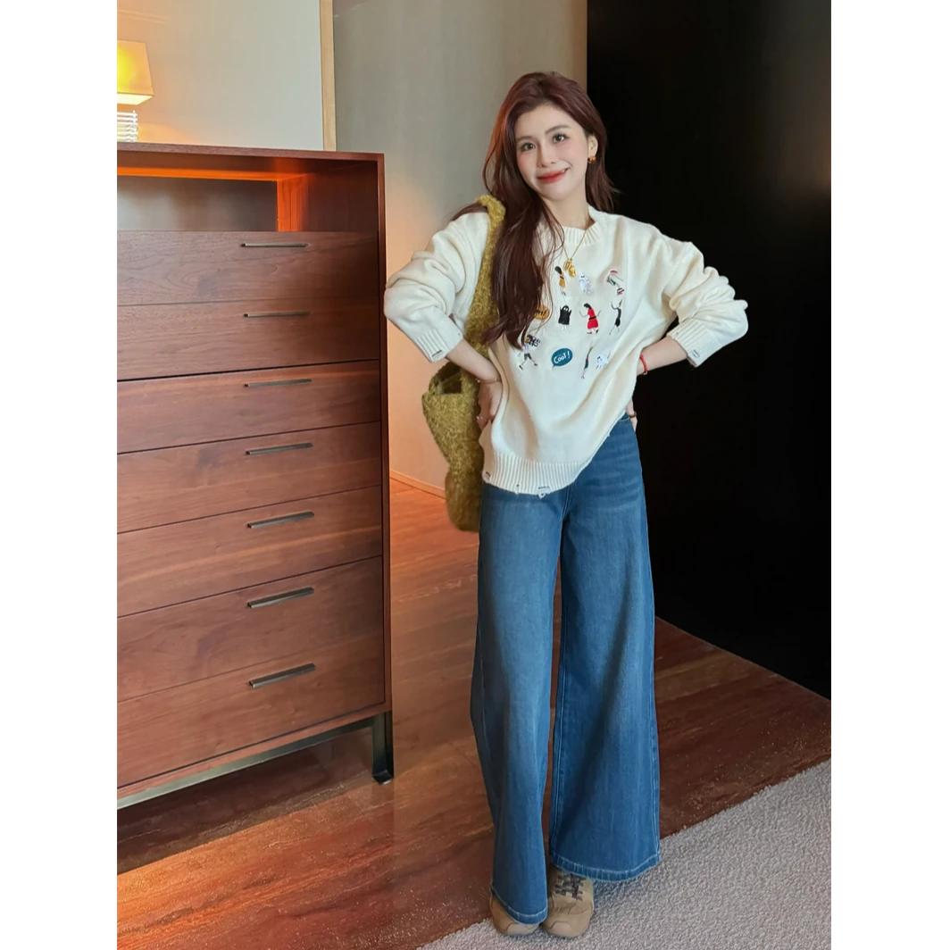 YPP！【四面弹理想裤】中高端线牛仔 百搭显瘦直筒九分牛仔裤