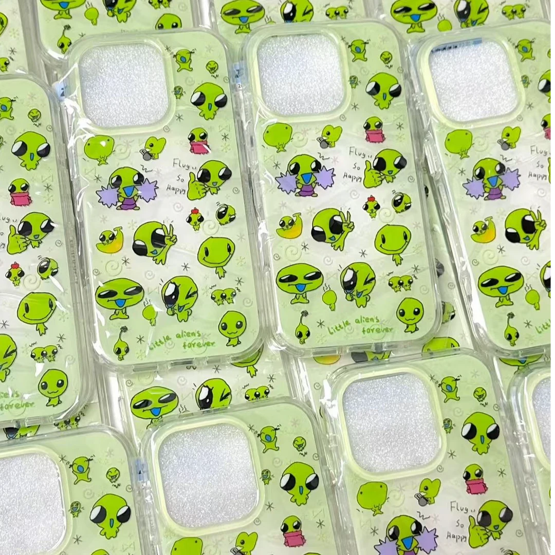 玩耍外星人适用苹果iphone17/16软壳OPPO荣耀华为小米vivo手机