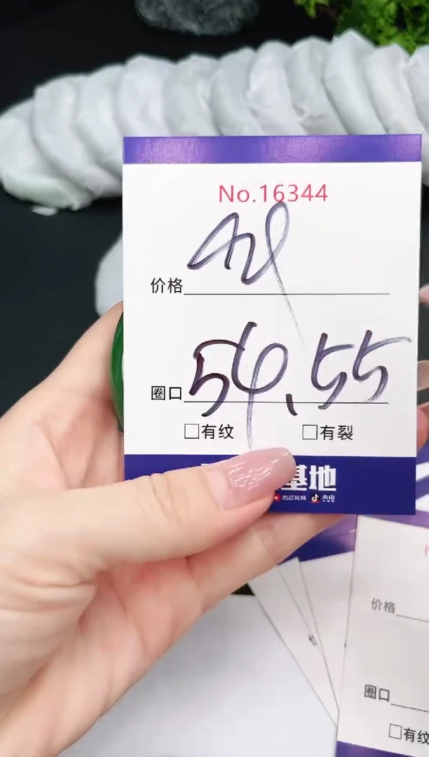 未镶嵌手镯翡翠16344