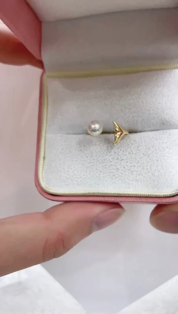 【闪购商品】海水珍珠戒指银S925镶嵌海水珍珠戒指