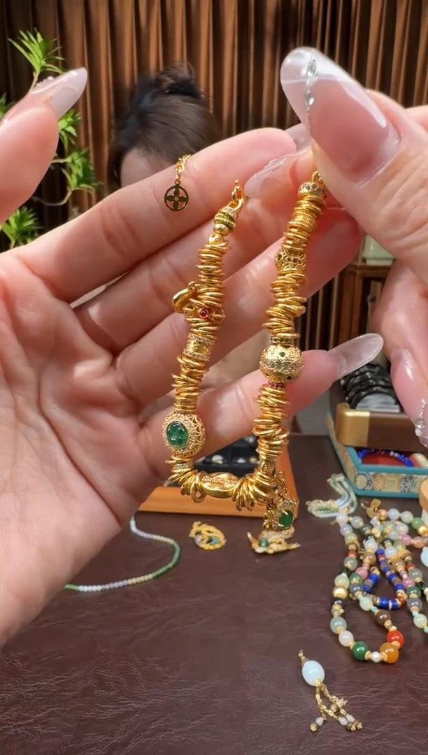 颈饰银S925镶嵌和田玉103黄设计8.22多样性拍一发一