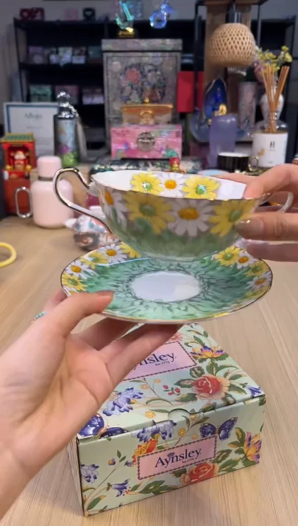 125安斯丽雏菊双耳碗-绿色