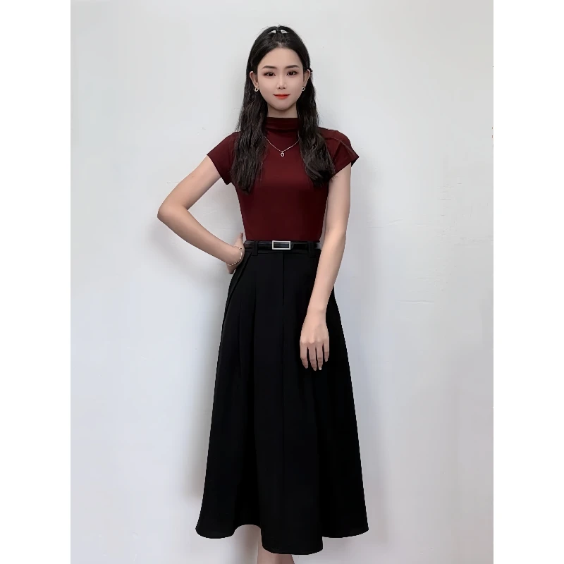 ASY/2025夏季新款尤莱特时尚两件套【小个子】轻奢减龄半身裙套装