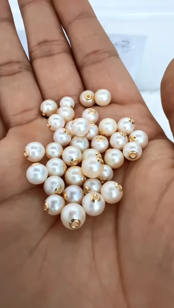 【闪购商品】海水珍珠颈饰18K金镶嵌发其一