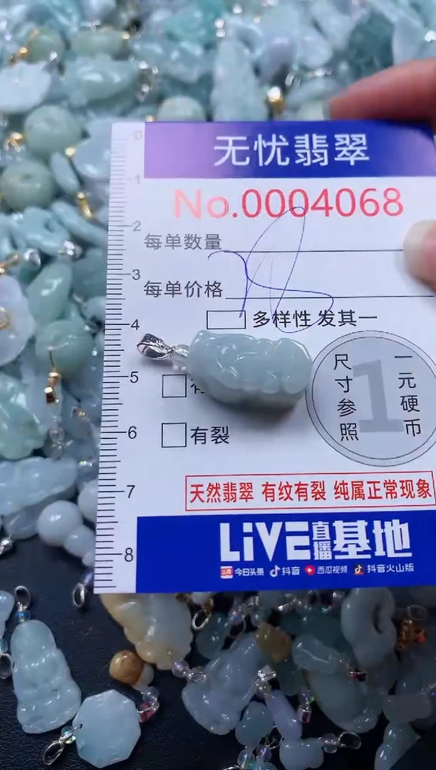 颈饰未镶嵌翡翠4068