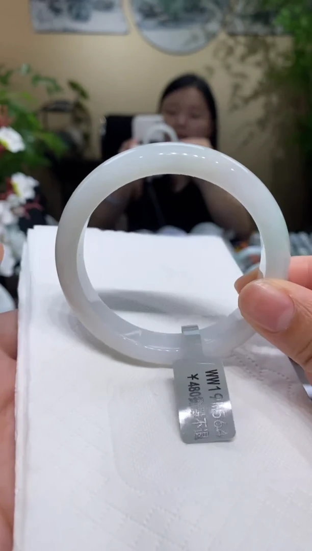 翡翠手镯未镶嵌翡翠55-56