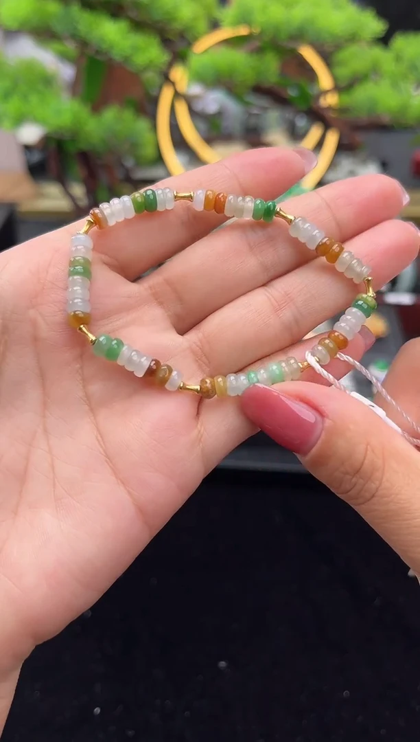 未镶嵌手串翡翠珠串