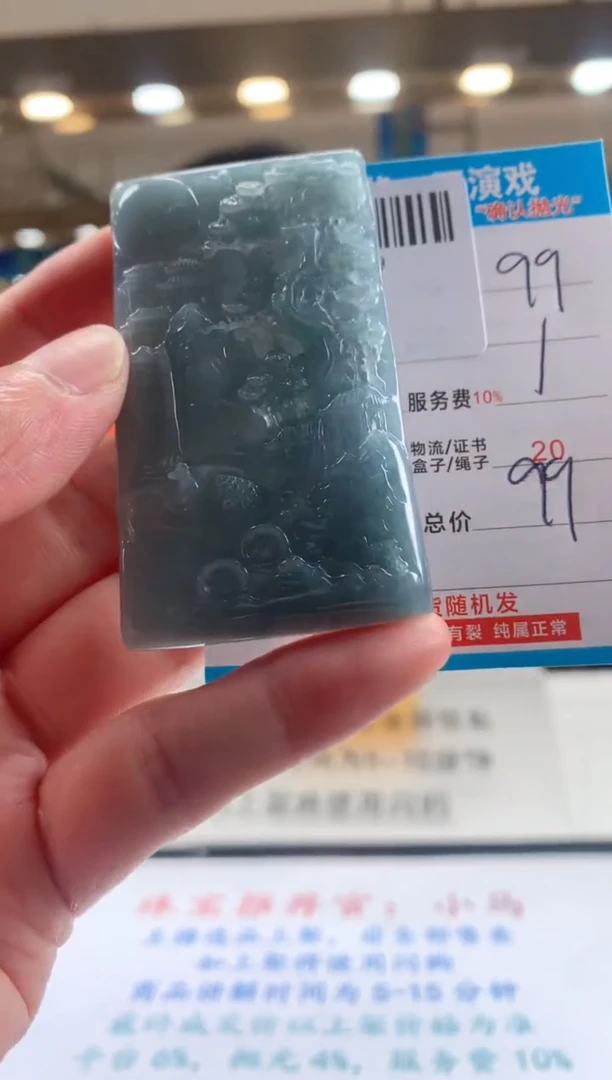 颈饰未镶嵌翡翠天然翡翠A货拍一发一