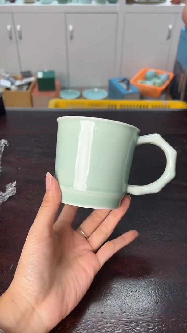 龙泉云间青瓷小米茶器
