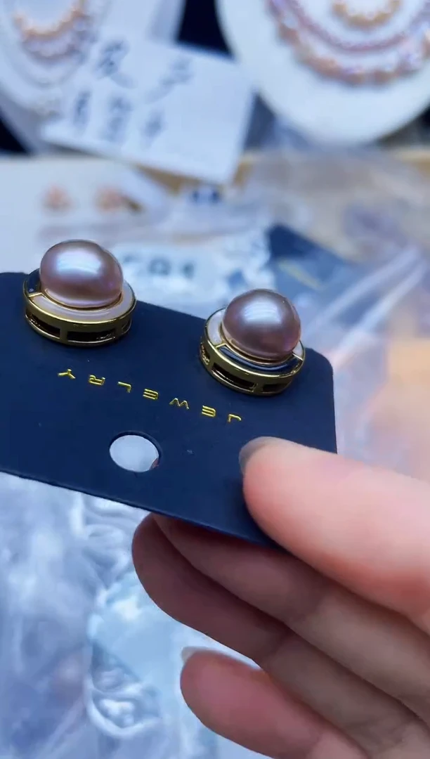 未镶嵌耳饰淡水珍珠耳钉