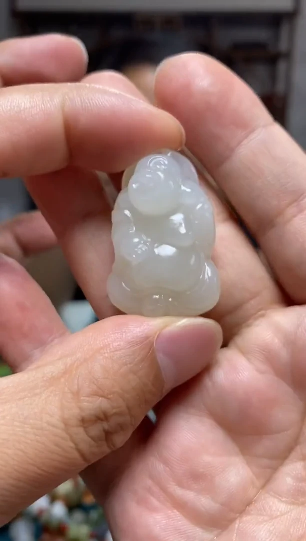 和田玉未镶嵌挂件43