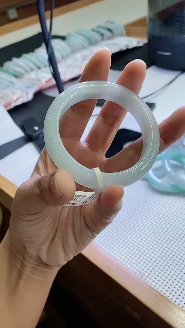 未镶嵌手镯翡翠正圈55圈口，05