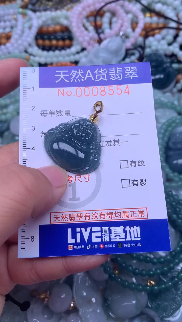 颈饰未镶嵌翡翠天然翡翠