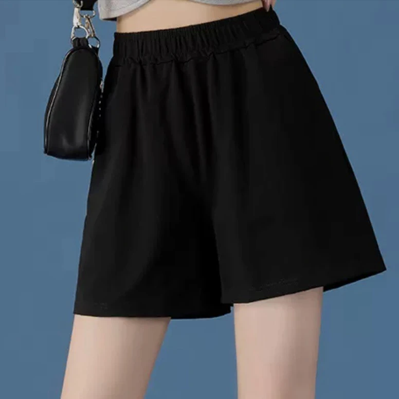 休闲运动女装短裤2025夏季纯棉舒适透气宽松外穿跑步高腰三分裤