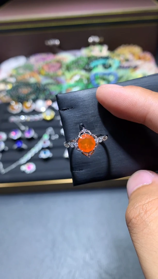 欧泊未镶嵌戒指G87