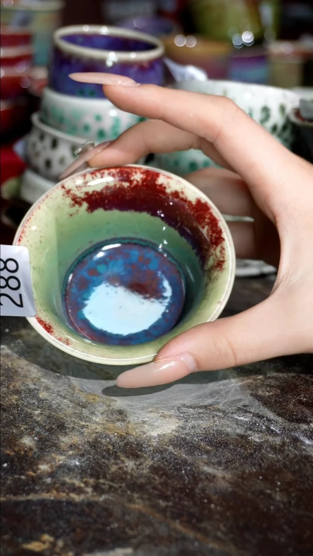 摆件精品窑变钧瓷茶器