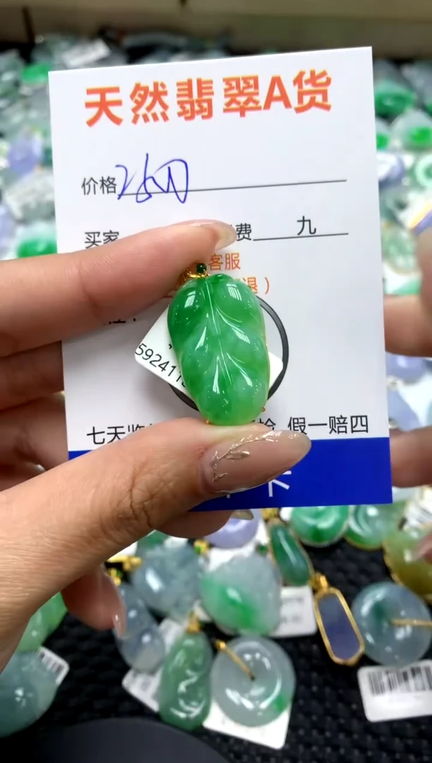 【闪购商品】翡翠颈饰18K金镶嵌111111111