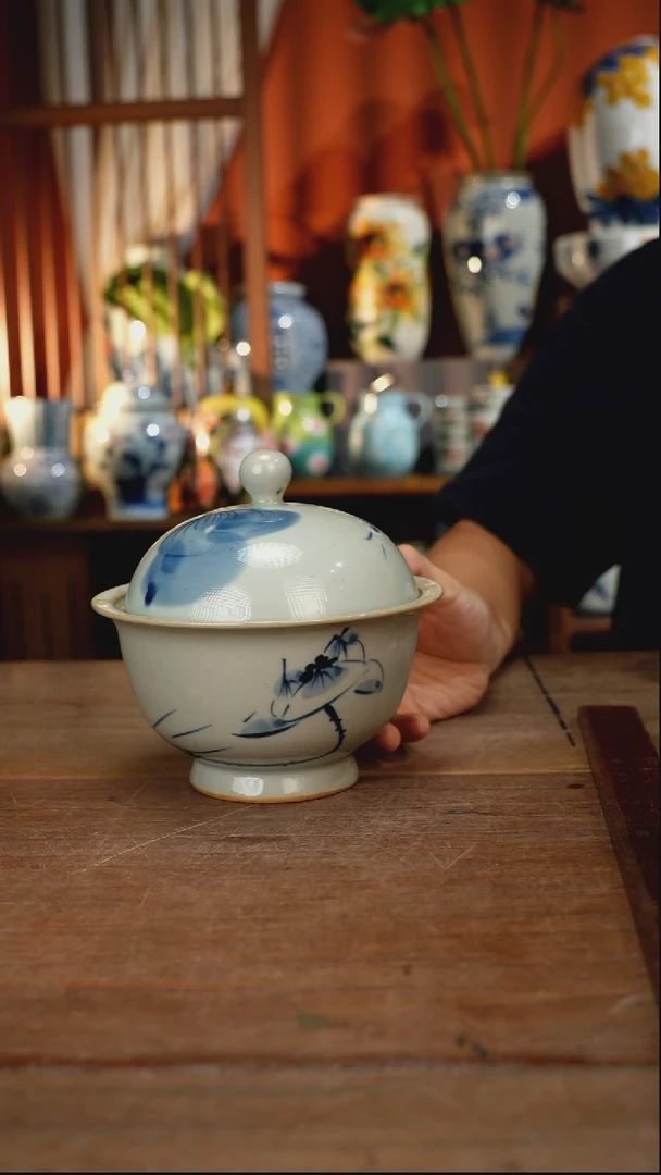 瓷片【简家甄选】景德镇设计师釉下手绘陶瓷餐具