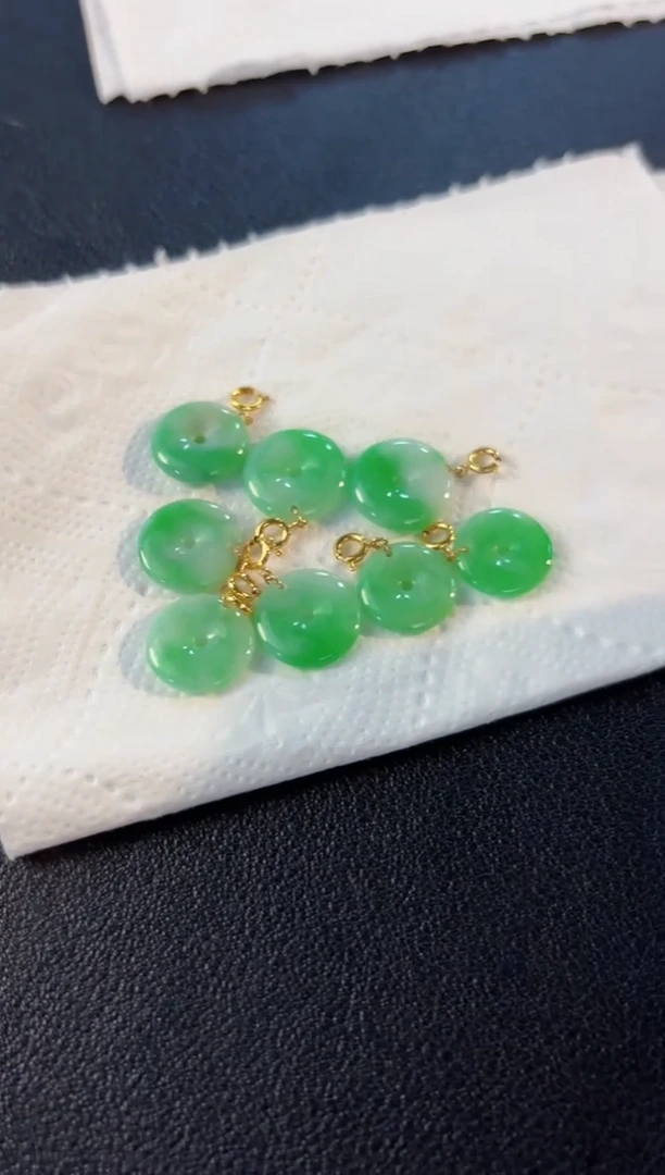 【闪购商品】翡翠颈饰18K金镶嵌缅料A货/多样性发货/一件