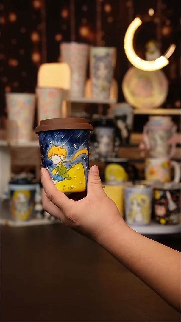 (玉泥）景德镇手工手绘文创陶瓷杯