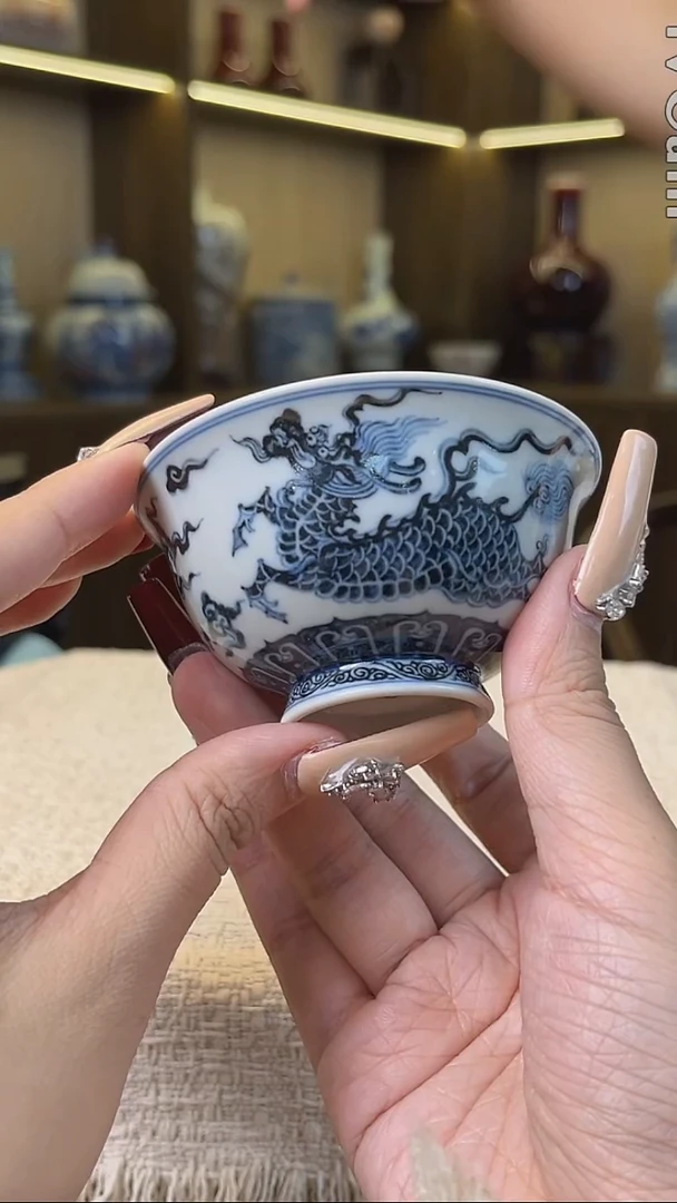 瓷片景德镇毛仔柴窑杯