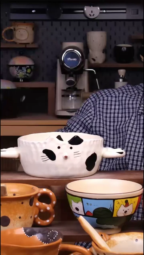 杯子景德镇可爱设计师款陶瓷