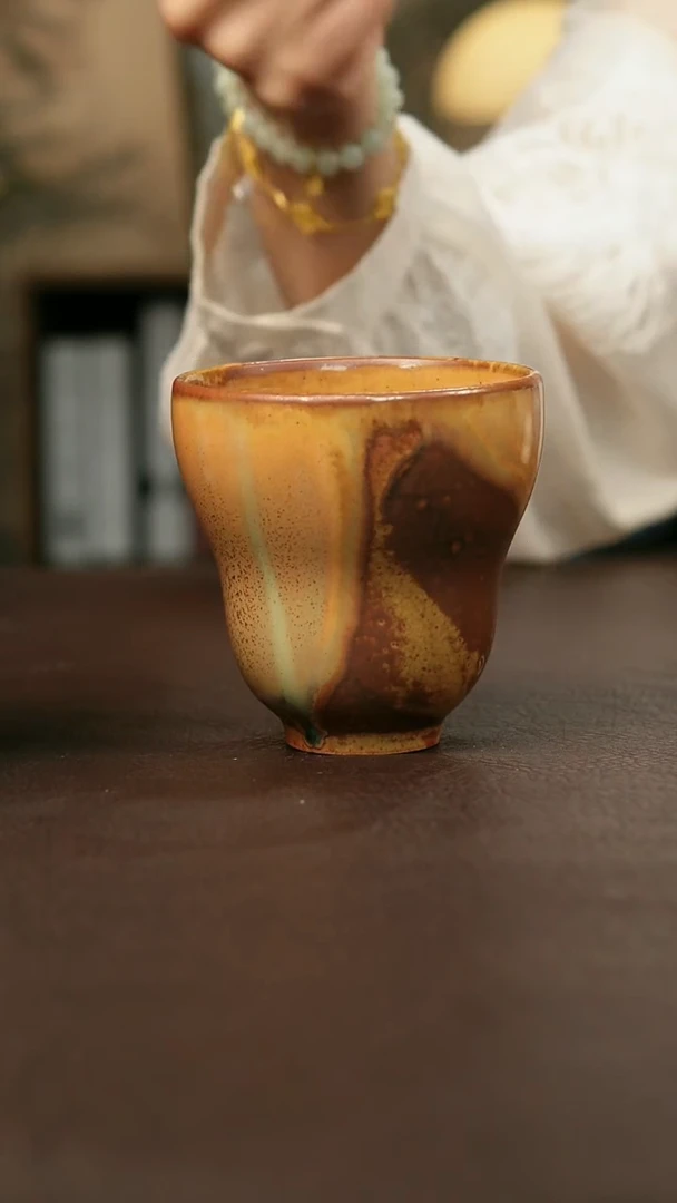 景德镇陶瓷杯碗柴烧多人