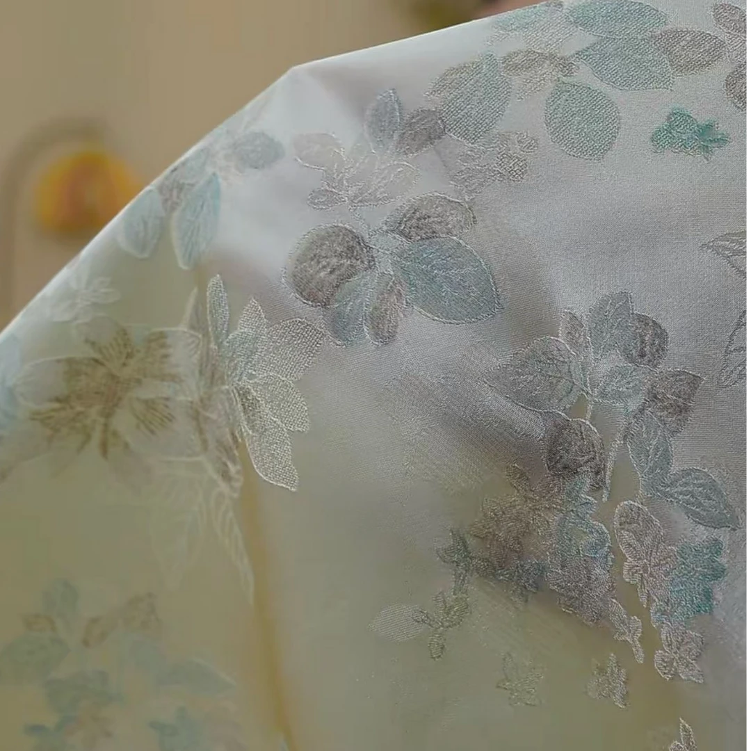 【A06】暗香白 桑波段桑蚕丝面料-（定制商品）