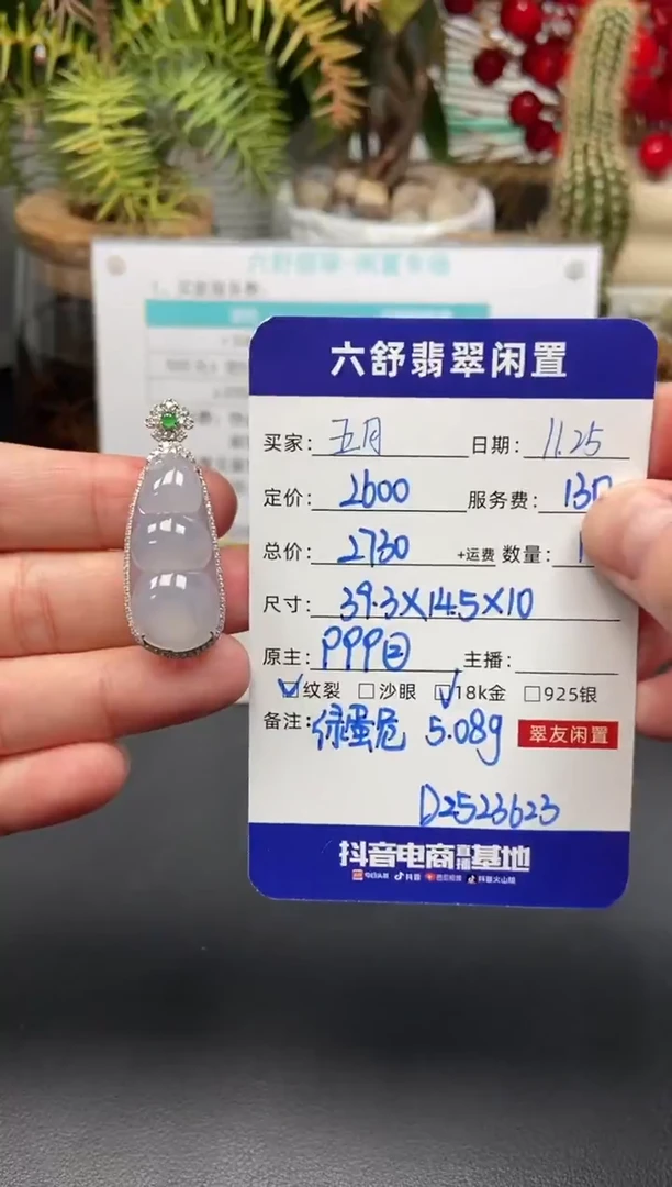颈饰18K金镶嵌翡翠ᥫ****星D2523623