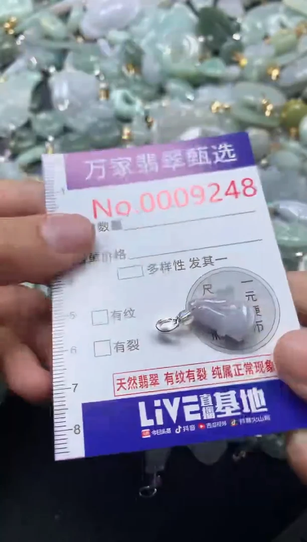 吊坠(不含链)未镶嵌翡翠9248