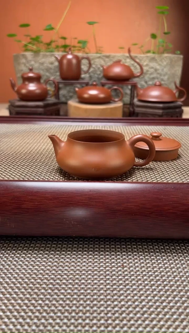 茶壶紫砂超薄胎 高明炉 原矿朱泥 纯手制