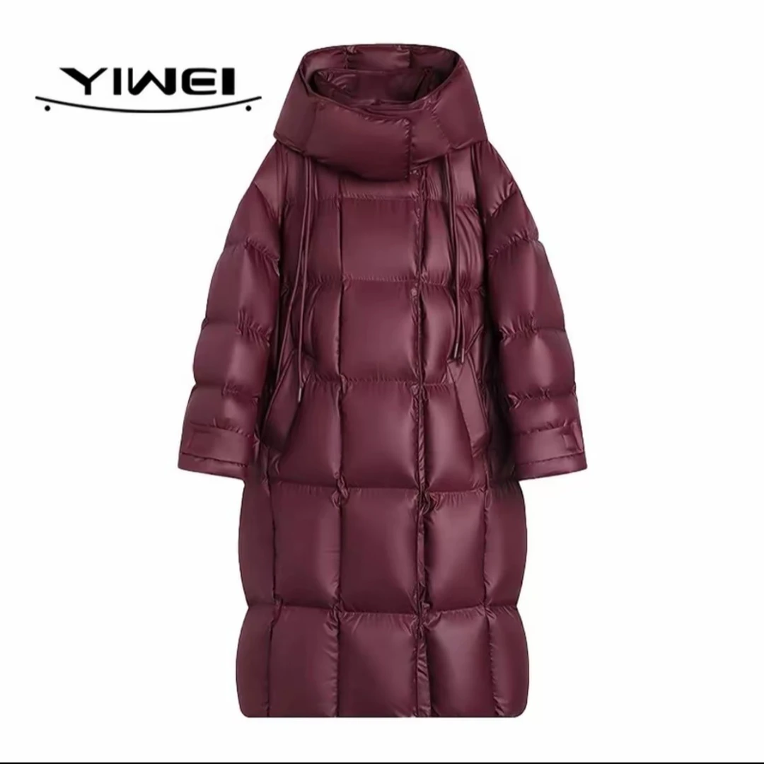 (可可）长款95鹅绒服女款2025新款冬季大被子极寒高端加厚羽绒服女