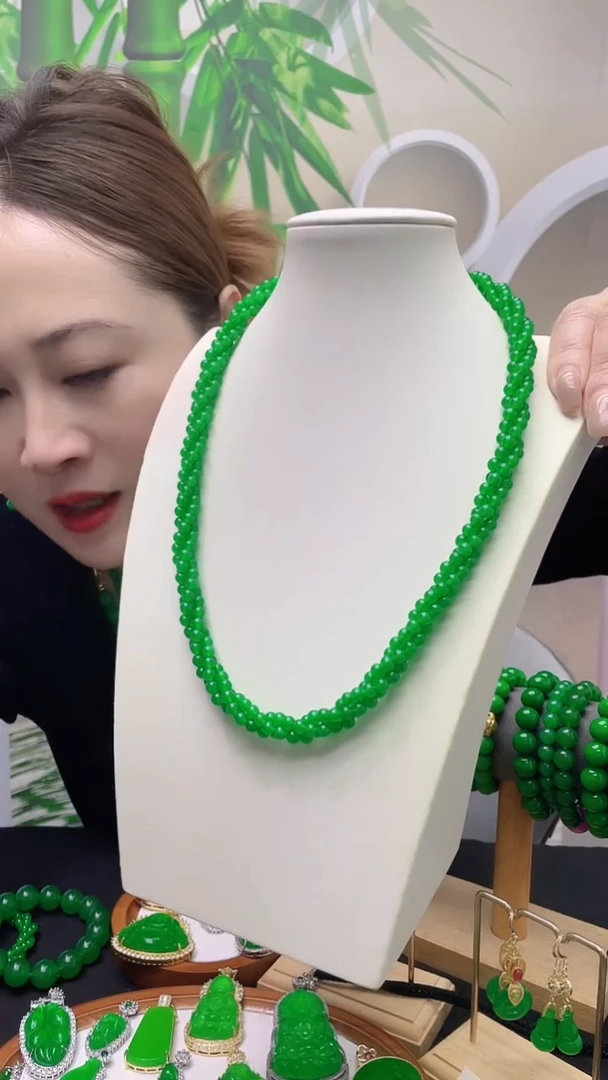 项链14K金镶嵌翡翠D15
