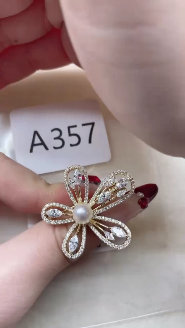 【闪购商品】海水珍珠胸针未镶嵌A357