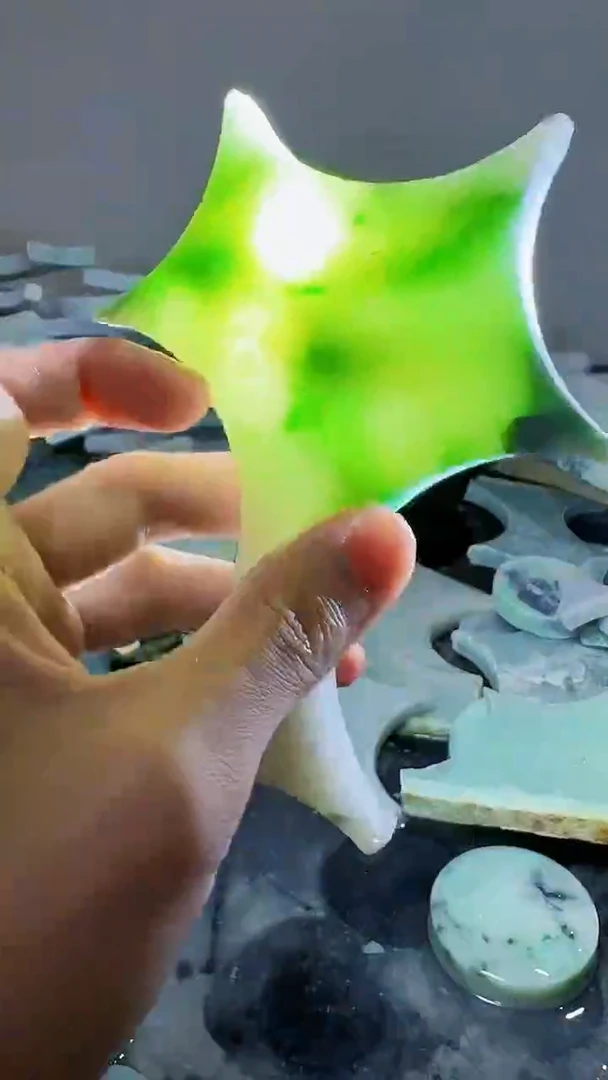裸石翡翠缅甸翡翠A货文36