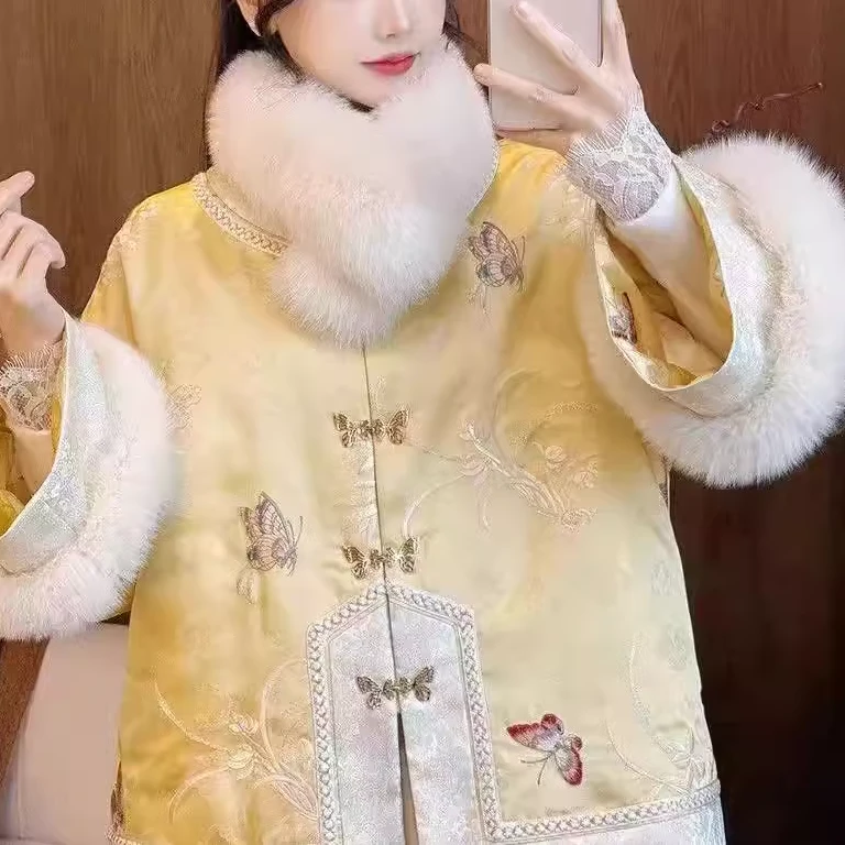 【金玉枝】新中式刺绣提花盘扣新款设计感外套2024D1116-祎祎