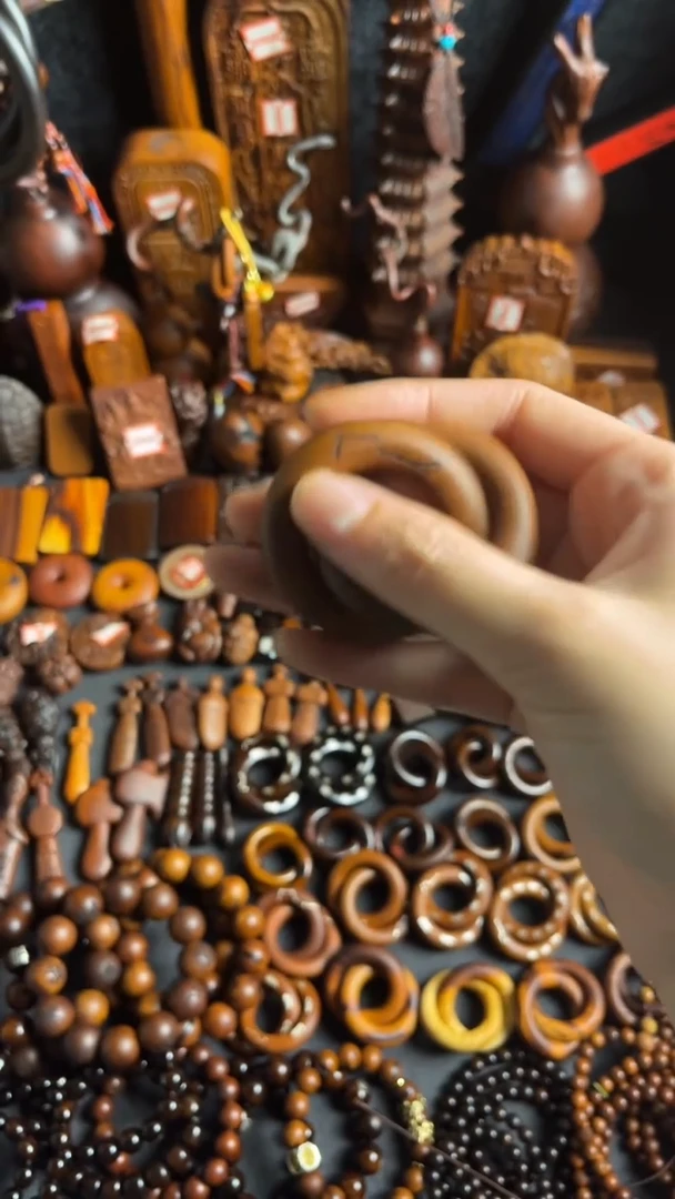 直播链接专属--枣木素面乾坤圈·