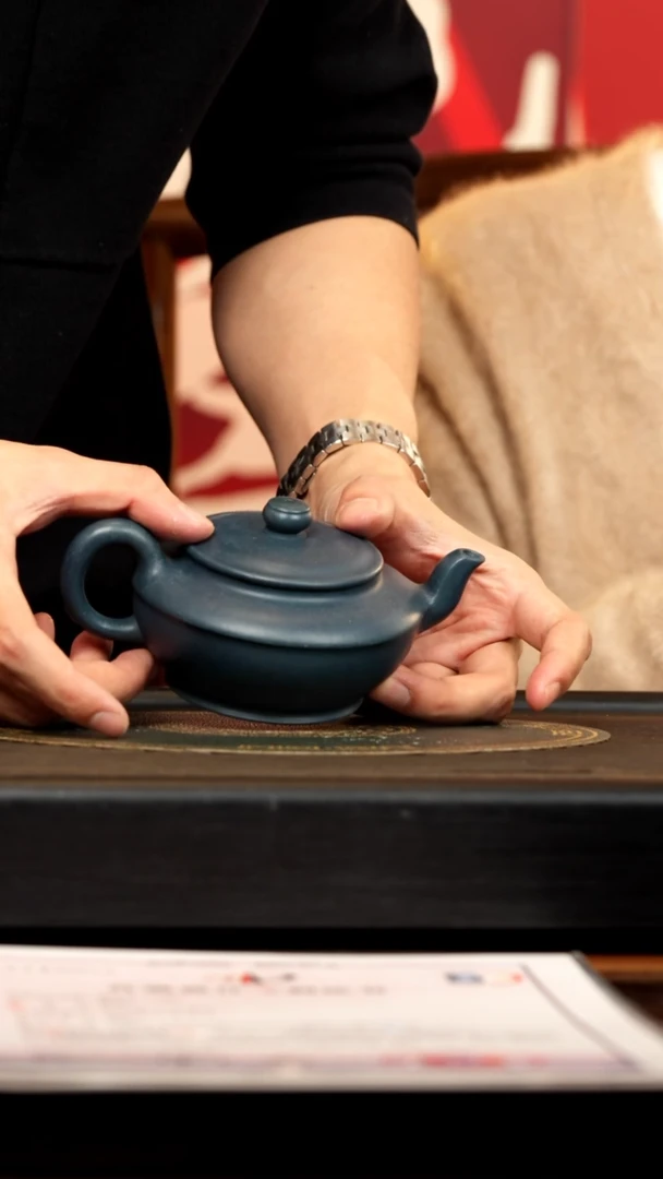 【闪购商品】紫砂茶壶XF 墨绿泥 君德